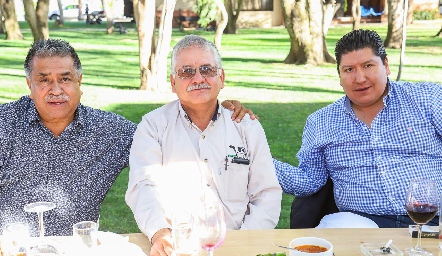  Raúl Piña, Gabriel Romero y René Díaz.