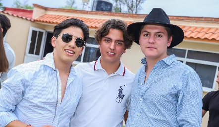  Emilio Rodríguez, Daniel Berrones y Diego Bárcena.