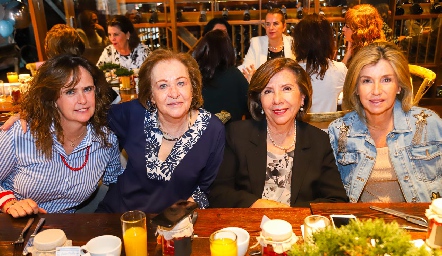  Martha Zwiegger, Luz María Rubín de Celis, Olga Mercado y Márgara de Herrera.