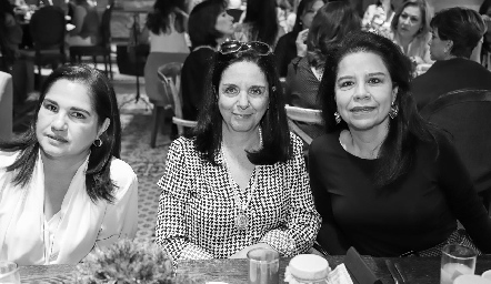  Margarita Martínez, Pilar Candia y Lourdes Ríos.