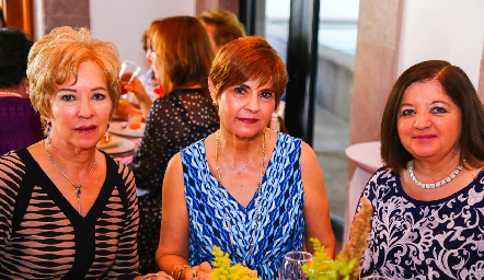  Martha Elena Garza, Isa Cabrera y Carmen Pérez.