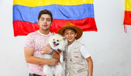  Juan Pablo, Arturo y Rocky Payán.