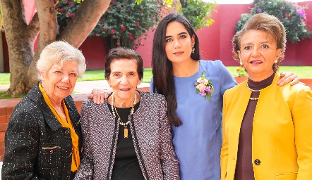  Amelia Higuera, Conchita Sabag de Iga, Mariana Rodríguez y Georgina Arnaut.