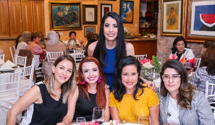  Gabriela Carrillo, Andrea Dibildox, Hana Rangel, Mayte Benítez y María Luisa Lozano.