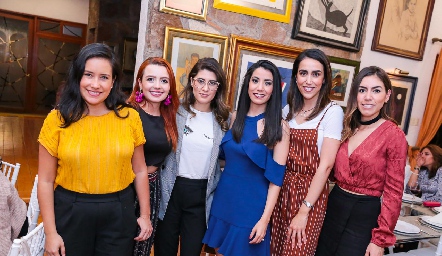  Mayte Benítez, Hana Rangel, María Luisa Lozano, Gaby Carrillo, Estela Yáñez y Sofía Orozco.