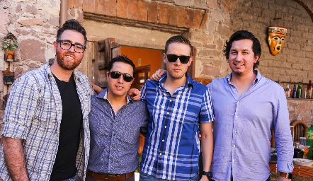  Balta Villareal, Toño Sandoval, José Carlos González y Carlos Alonso.