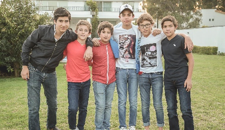  Emilio Zacarías, Pablo González, Marcelo Villarreal, Juanma Gómez, Juan Pablo Benavente y Pablo Martínez.