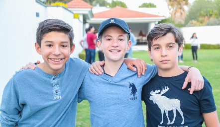  Marco Camarena, Urbano Díaz y Alan de la Paz.