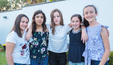  Emilia Gerardo, Sofi Espinoza, Mariana Mendizábal, Ana Cris Almazán y Montse Estrada.