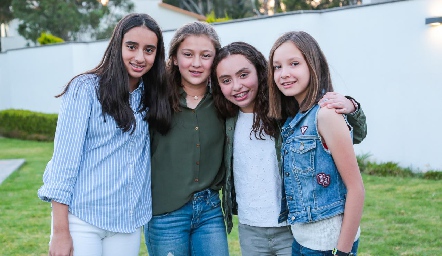  María Mares, Marijó Dávalos, Xime Márquez y Caro Buendía.