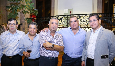  Rubén Sánchez, Luis Fonseca, Carlos Fonseca, Carlos Esparza y Alfonso Castillo.