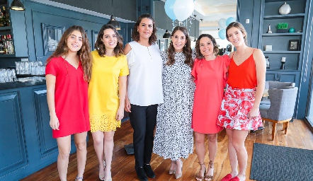  Isabel Abella, Montse Piñero, Gabriela Díaz Infante, Cecy Castelo, Marifer Ramírez y Clarisa Abella.