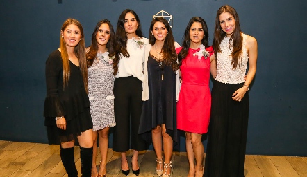  Ale Puente, Claudia Antunes, Mariana Rodríguez, Victoria Álvarez, Daniela González y Valeria Zuñiga.