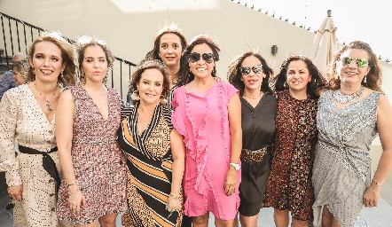  Verónica Dávalos, Gaby Serment, Ingrid Pérez, Betilú Sánchez, Laura Acosta, Malena Rubín de Celis, Claudia Ávila e Hilda Rodríguez.