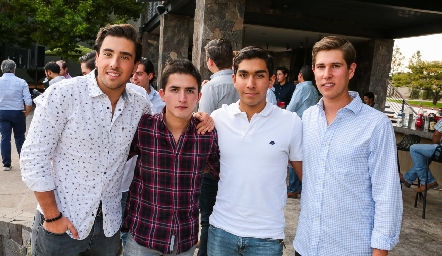  Alejandro Navarro, Julio Córdova, Alejandro Medlich y Galo Galván.