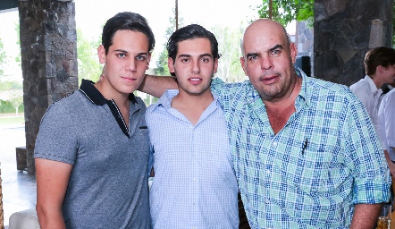  Los Ascanio: Manuel, Jaime y Jaime.