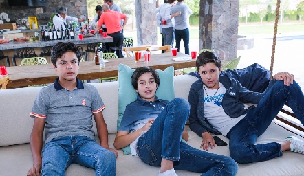  Sebastián Leos, Martín de la Rosa y Lalo Nieto.