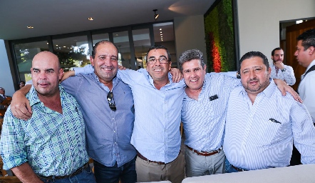  Jaime Ascanio, Gabriel Valle, Gerardo Galván, Galo Galván y Alejandro Medlich.