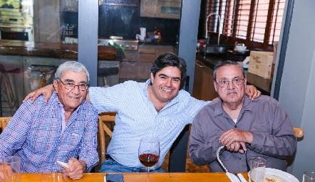  Gilberto Galván, Paco Leos y Gabriel Valle.