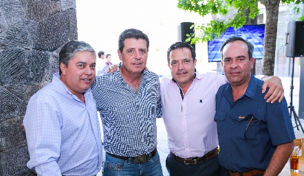  Gerardo Córdova, Carlos Malo, Juan Carlos de la Rosa y Leocadio Martínez.