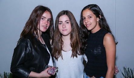  Miranda Díaz, Andrea Sánchez y Ximena Delsol.