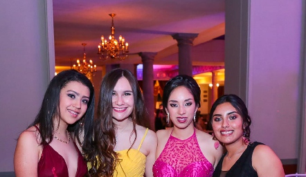  Mafer Rivera, Aurora Rangel, Mariana Ruiz y Ximena Lomelí.