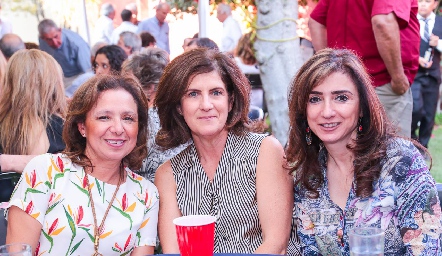  Elizabeth Rocha, Yusa Coulón y Martha Abud.