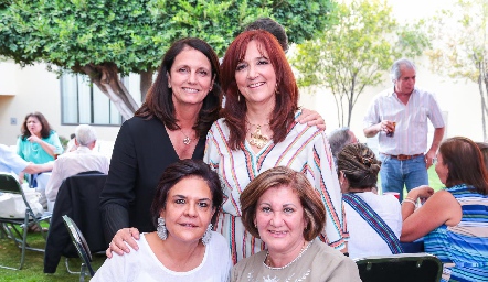  Gaby Meade, Armida César, Cape Silos y Chita Gómez.