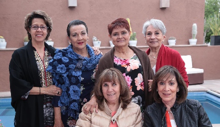  Alba Elena Martín, Carmen Mayoral, Elsa Beltrán, Norma Aguilera, Verónica García de Tacea y Tere de Torres.