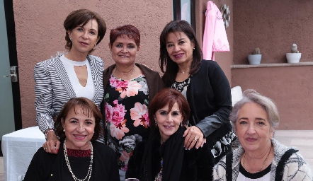  Asunción Rosillo, Elsa Beltrán, Ana Luisa Moncada, Lucero González, Elisabetta Biagi y Mary Galán.