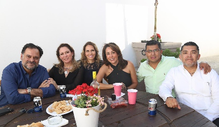  Oscar Meade, Fabiola de Meade,  Elsa Villalba, Martha Tinajero, Gustavo Hernández y Enrico Santoyo.