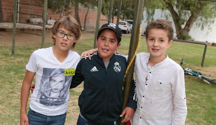  Juan Pablo, Andrés y Francisco.
