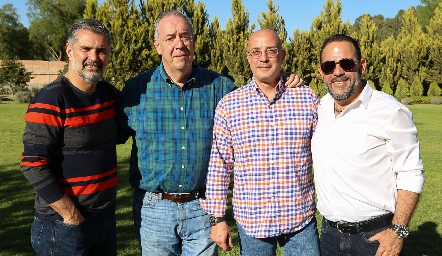  José Luis Leiva, Nacho Ramírez, Sergio Bedolla y Salvador del Río.