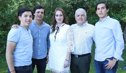  Familia Rodríguez Galarza, Emilio, Pato, Meritchell, Gerardo y Marcelo.
