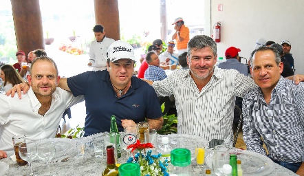  Saad Sarquis, Roberto Silva, Óscar Zermeño y Ramón Gómez.