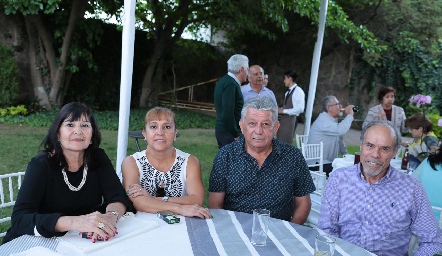  María Guadalupe Padilla, Teresa Cabrero, Héctor Jaro y Salvador Gutiérrez.