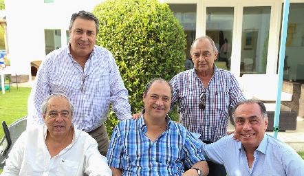  Ricardo Espinosa, Francisco Javier Sánchez, Rolando Domínguez, Héctor Valle y Gerardo Chevaile.