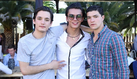  Sebastián Martínez, Jaime Ruiz y José Madrigal.