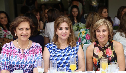  Dolores Lastras, Emma Díaz de León y Gabriela Ocaña.