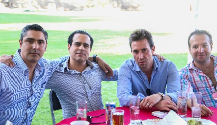  Jorge Cortés, Rafael González, Marco González y Eduardo Rueda.