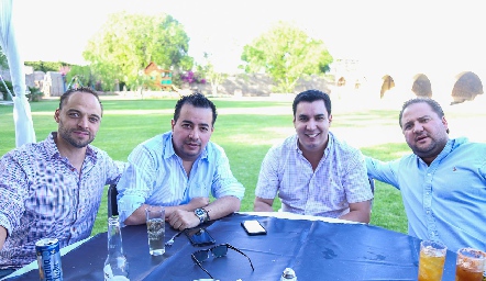  Guillermo Narváez, Alejandro Fernández, Juan Francisco Aguilar y Federico Enríquez.