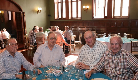  Pepe González, Carlos Artolózaga, Jorge Mendizábal y José Claudio Pérez.