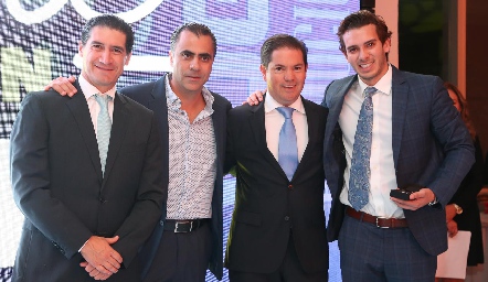  Amadeo Calzada, Alejandro Anaya, Jorge Acebo y Benjamín Martín Alba.