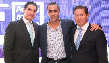  Amadeo Calzada, Alejandro Anaya y Jorge Acebo.