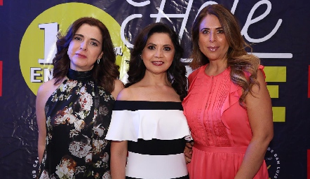  Cristina Peña, Martha Carrillo y Pily Díaz de León.