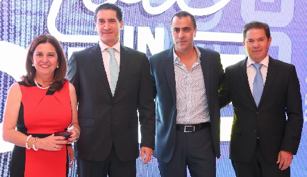 Lucía Gómez,  Amadeo Calzada, Alejandro Anaya y Jorge Acebo.