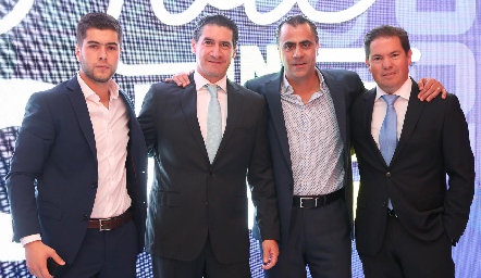 Jordi Abella,  Amadeo Calzada, Alejandro Anaya y Jorge Acebo.