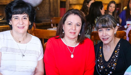  Gaby Ortuño, Juliana Garza y Silvia Estrada.
