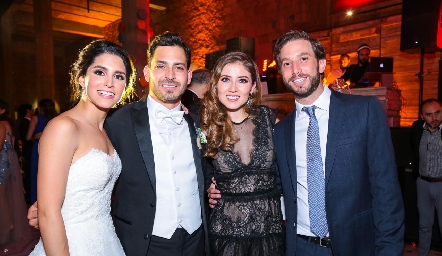 Daniela González, Arturo Hernández, Elizabeth Treviño y Andrés Torres.