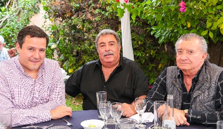  Christian Meade, Carlos Puente y Jesús Herrera.